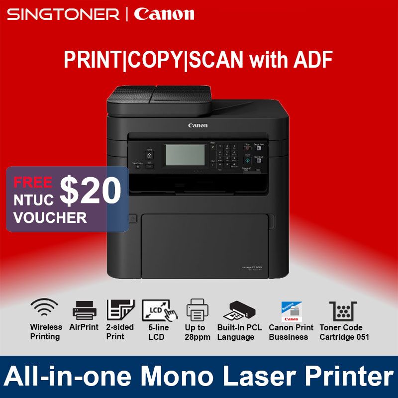 Canon imageCLASS MF264dw Laser Multifunction Printer - Monochrome